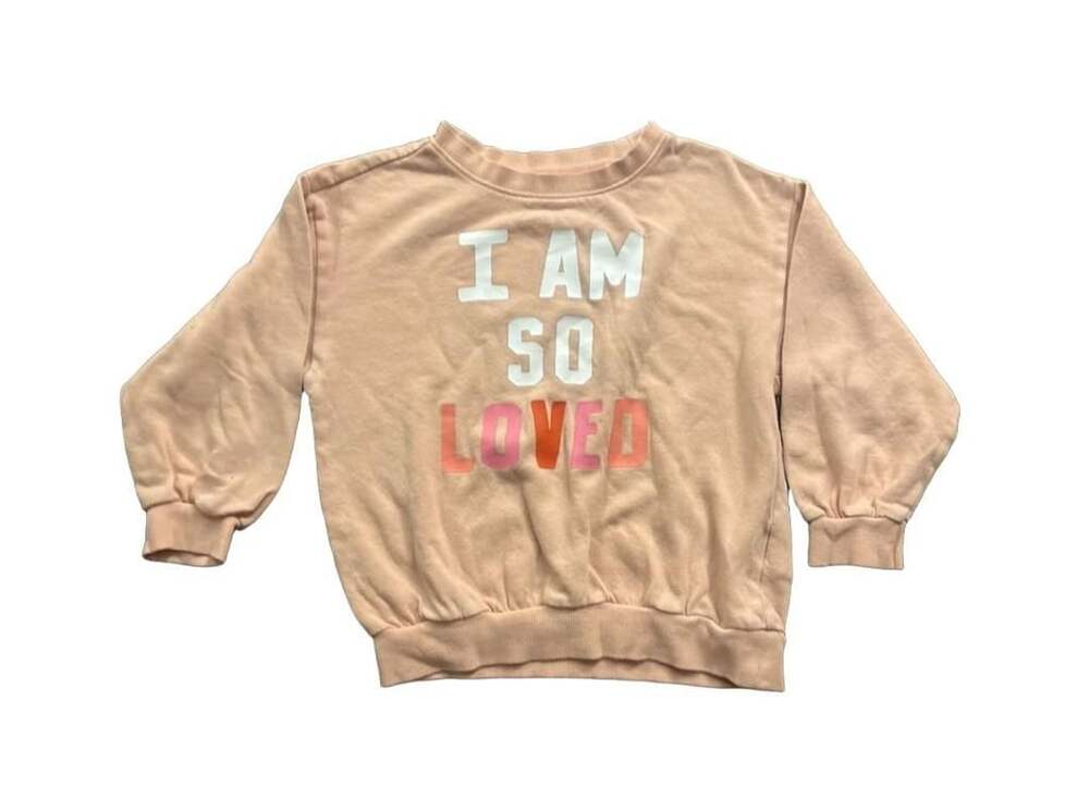 Old Navy I Am So Loved Sweatshirt Size 3T Pink
